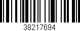 Código de barras (EAN, GTIN, SKU, ISBN): '38217694'