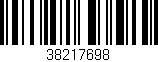 Código de barras (EAN, GTIN, SKU, ISBN): '38217698'