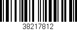 Código de barras (EAN, GTIN, SKU, ISBN): '38217812'