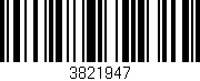 Código de barras (EAN, GTIN, SKU, ISBN): '3821947'