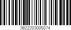 Código de barras (EAN, GTIN, SKU, ISBN): '3822203005074'