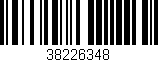 Código de barras (EAN, GTIN, SKU, ISBN): '38226348'