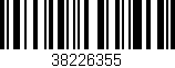 Código de barras (EAN, GTIN, SKU, ISBN): '38226355'