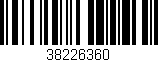 Código de barras (EAN, GTIN, SKU, ISBN): '38226360'