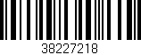 Código de barras (EAN, GTIN, SKU, ISBN): '38227218'