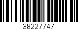 Código de barras (EAN, GTIN, SKU, ISBN): '38227747'