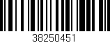 Código de barras (EAN, GTIN, SKU, ISBN): '38250451'