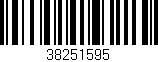 Código de barras (EAN, GTIN, SKU, ISBN): '38251595'