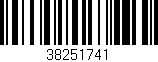 Código de barras (EAN, GTIN, SKU, ISBN): '38251741'