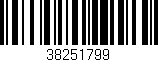 Código de barras (EAN, GTIN, SKU, ISBN): '38251799'