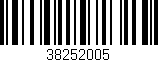 Código de barras (EAN, GTIN, SKU, ISBN): '38252005'
