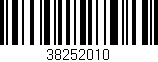 Código de barras (EAN, GTIN, SKU, ISBN): '38252010'
