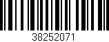 Código de barras (EAN, GTIN, SKU, ISBN): '38252071'