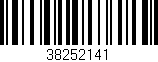 Código de barras (EAN, GTIN, SKU, ISBN): '38252141'