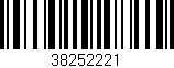 Código de barras (EAN, GTIN, SKU, ISBN): '38252221'