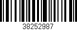 Código de barras (EAN, GTIN, SKU, ISBN): '38252987'