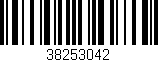 Código de barras (EAN, GTIN, SKU, ISBN): '38253042'