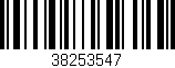 Código de barras (EAN, GTIN, SKU, ISBN): '38253547'