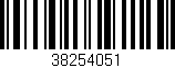 Código de barras (EAN, GTIN, SKU, ISBN): '38254051'