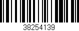 Código de barras (EAN, GTIN, SKU, ISBN): '38254139'
