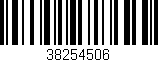 Código de barras (EAN, GTIN, SKU, ISBN): '38254506'