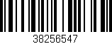 Código de barras (EAN, GTIN, SKU, ISBN): '38256547'