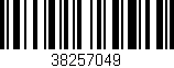 Código de barras (EAN, GTIN, SKU, ISBN): '38257049'