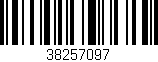 Código de barras (EAN, GTIN, SKU, ISBN): '38257097'