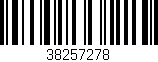 Código de barras (EAN, GTIN, SKU, ISBN): '38257278'