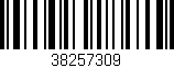 Código de barras (EAN, GTIN, SKU, ISBN): '38257309'