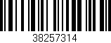 Código de barras (EAN, GTIN, SKU, ISBN): '38257314'