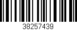 Código de barras (EAN, GTIN, SKU, ISBN): '38257439'