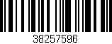 Código de barras (EAN, GTIN, SKU, ISBN): '38257596'