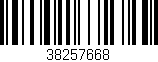 Código de barras (EAN, GTIN, SKU, ISBN): '38257668'