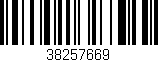 Código de barras (EAN, GTIN, SKU, ISBN): '38257669'