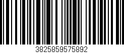 Código de barras (EAN, GTIN, SKU, ISBN): '3825859575892'