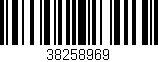Código de barras (EAN, GTIN, SKU, ISBN): '38258969'