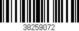 Código de barras (EAN, GTIN, SKU, ISBN): '38259072'