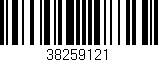 Código de barras (EAN, GTIN, SKU, ISBN): '38259121'