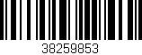 Código de barras (EAN, GTIN, SKU, ISBN): '38259853'