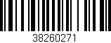 Código de barras (EAN, GTIN, SKU, ISBN): '38260271'