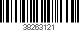 Código de barras (EAN, GTIN, SKU, ISBN): '38263121'