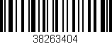 Código de barras (EAN, GTIN, SKU, ISBN): '38263404'