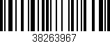 Código de barras (EAN, GTIN, SKU, ISBN): '38263967'