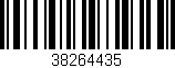 Código de barras (EAN, GTIN, SKU, ISBN): '38264435'