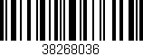 Código de barras (EAN, GTIN, SKU, ISBN): '38268036'