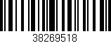 Código de barras (EAN, GTIN, SKU, ISBN): '38269518'