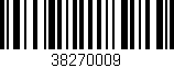 Código de barras (EAN, GTIN, SKU, ISBN): '38270009'