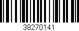 Código de barras (EAN, GTIN, SKU, ISBN): '38270141'
