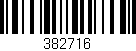 Código de barras (EAN, GTIN, SKU, ISBN): '382716'